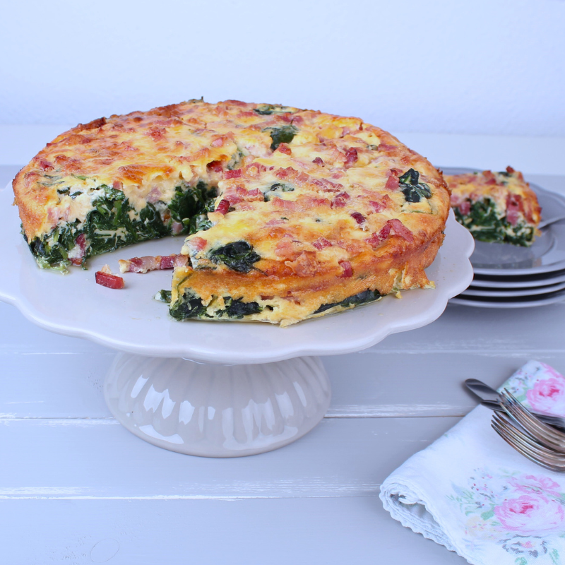 Bodenlose Spinatquiche